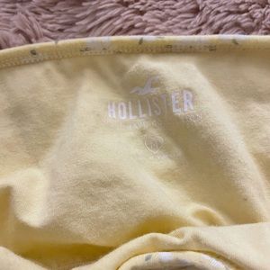 Yellow halter crop top